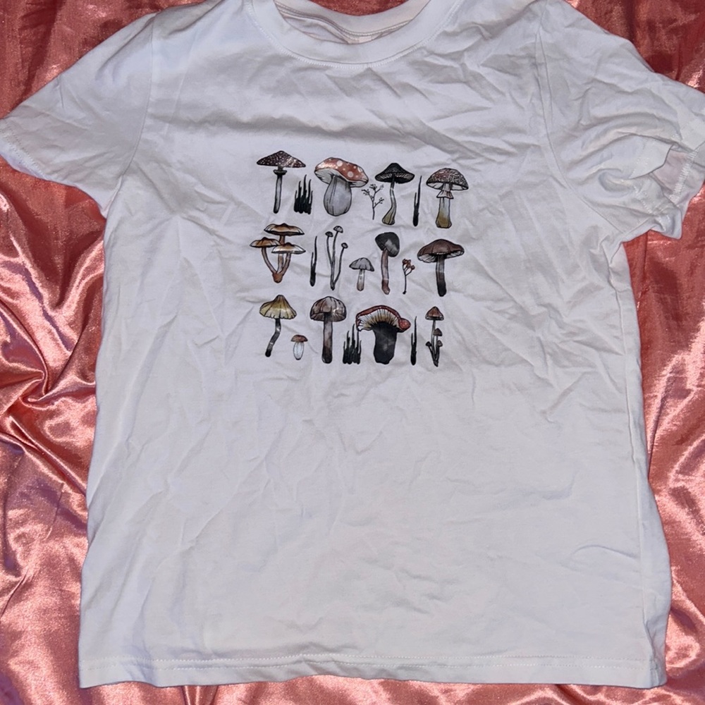Mushroom White T Shirt